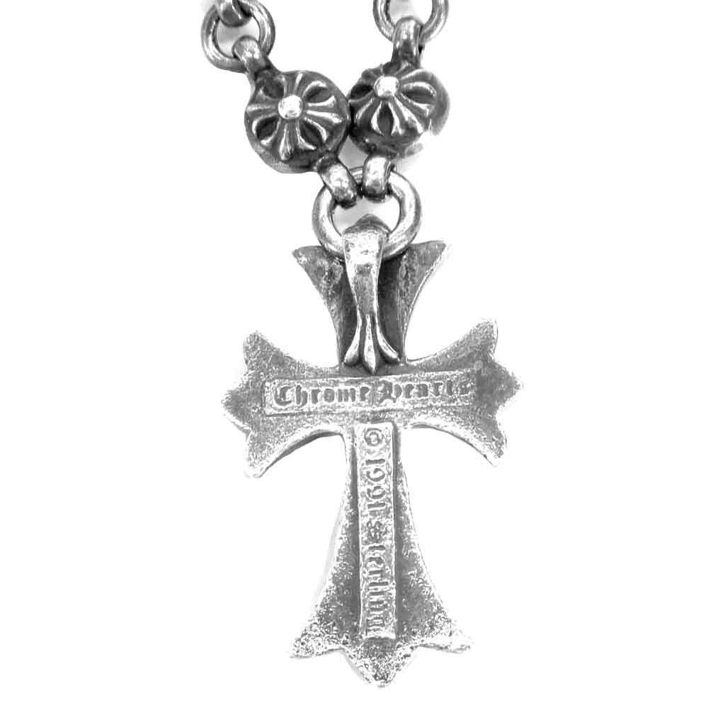 CHROME HEARTS クロムハーツ（原本有） スモール CH クロスクロス ボール ネックレス シルバー系【中古】