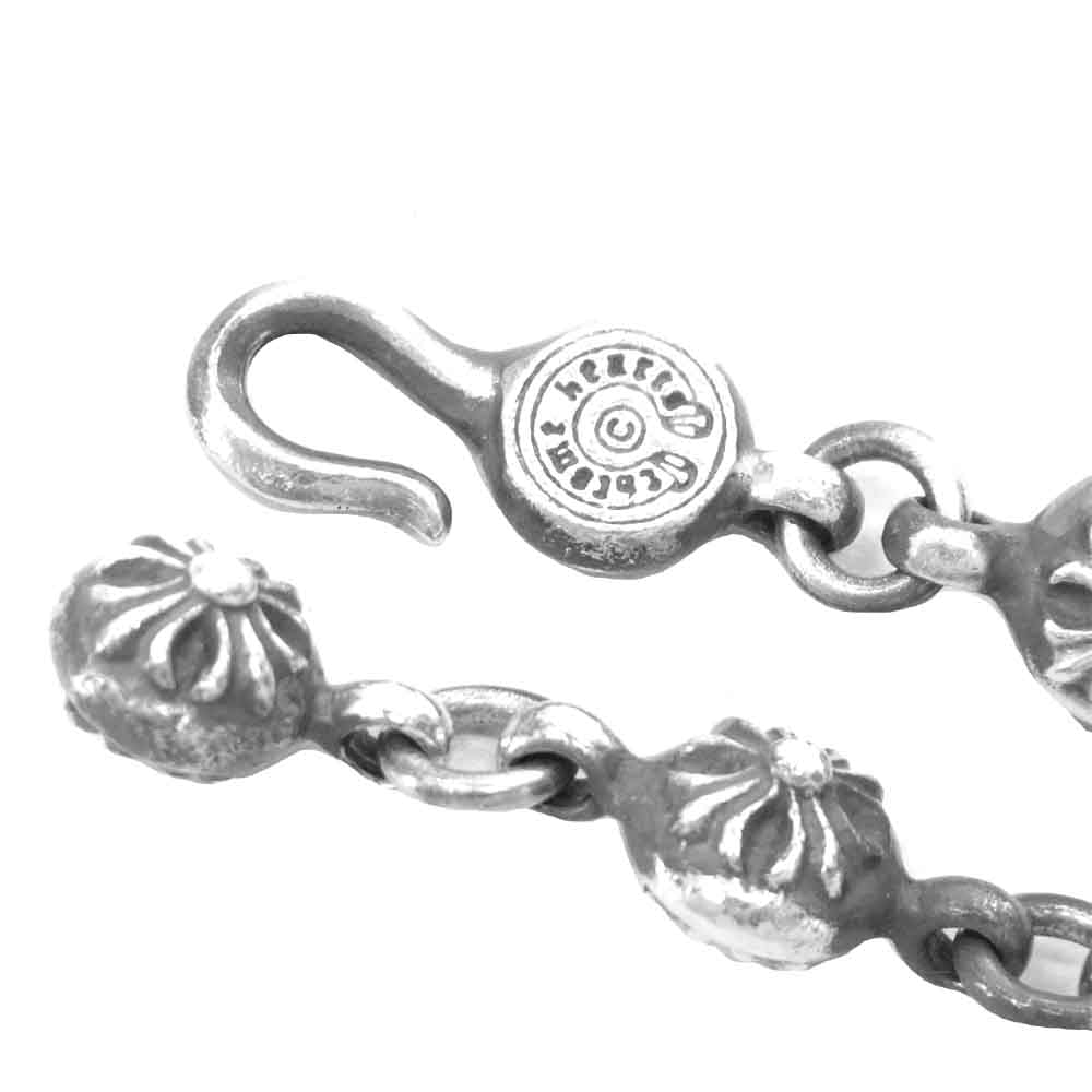 CHROME HEARTS クロムハーツ（原本有） スモール CH クロスクロス ボール ネックレス シルバー系【中古】