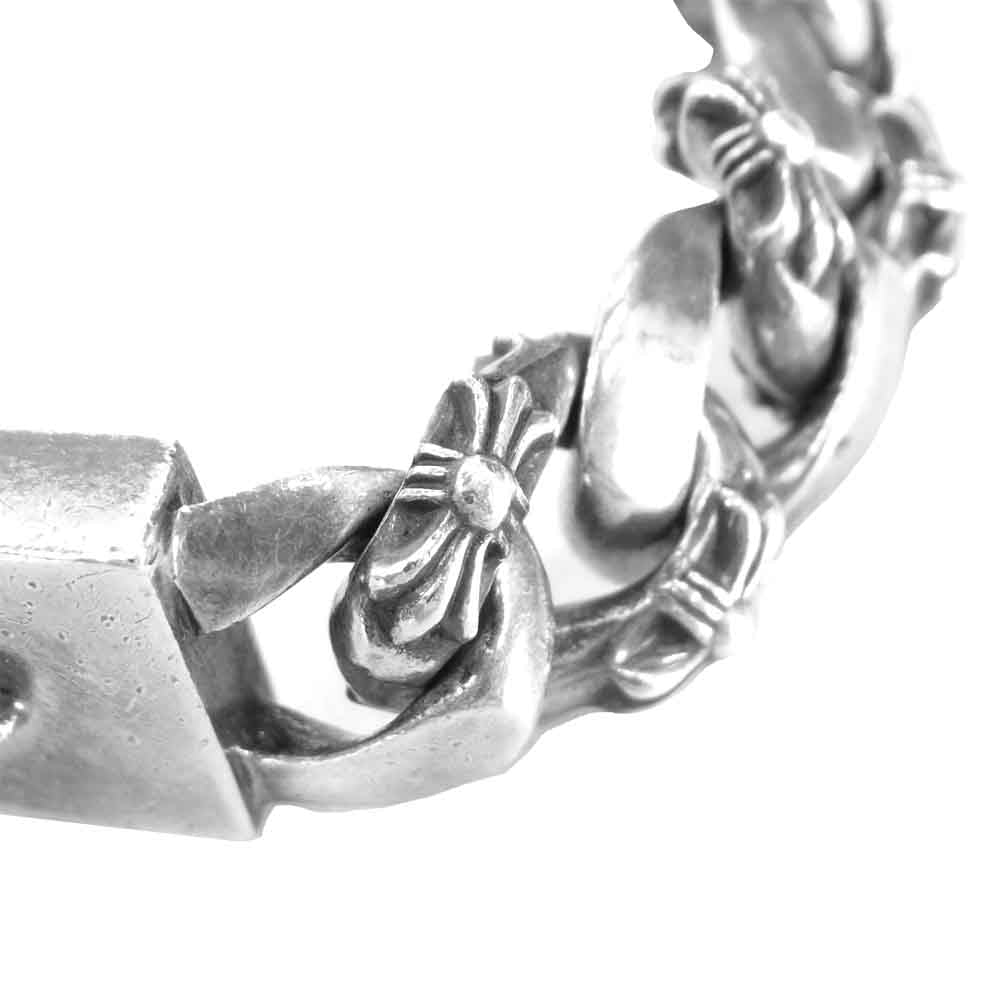 CHROME HEARTS クロムハーツ（原本無） フローラル ID ファンシー リンク ブレスレット シルバー系【中古】