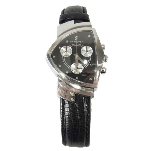 HAMILTON ハミルトン H244121 Ventura ベンチュラ クロノグラフ  ブラック系【中古】
