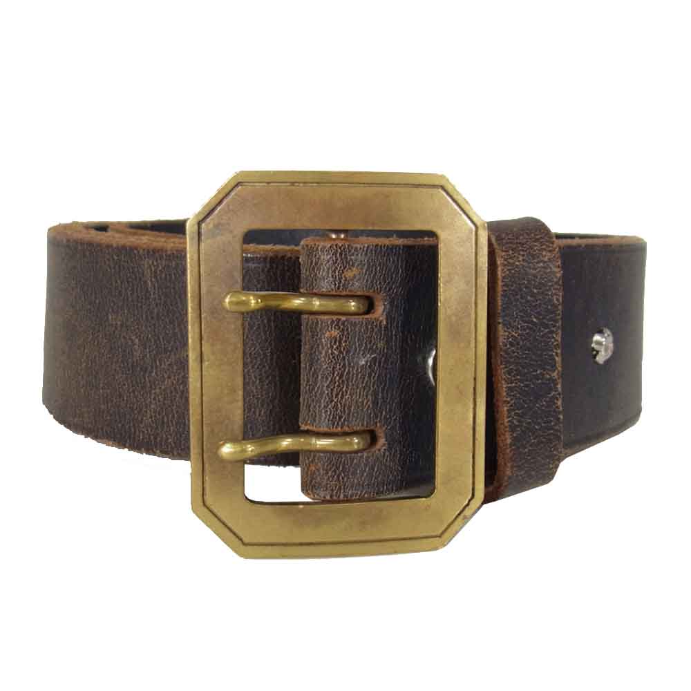 MADE IN GM JAPAN メイドインジーエムジャパン BRIDLE LEATHER BELT ブライドルレザーベルト ブラウン系【中古】