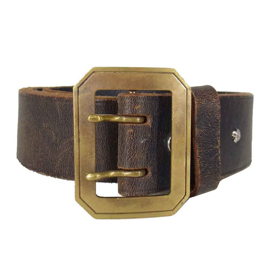 MADE IN GM JAPAN メイドインジーエムジャパン BRIDLE LEATHER BELT ブライドルレザーベルト ブラウン系【中古】
