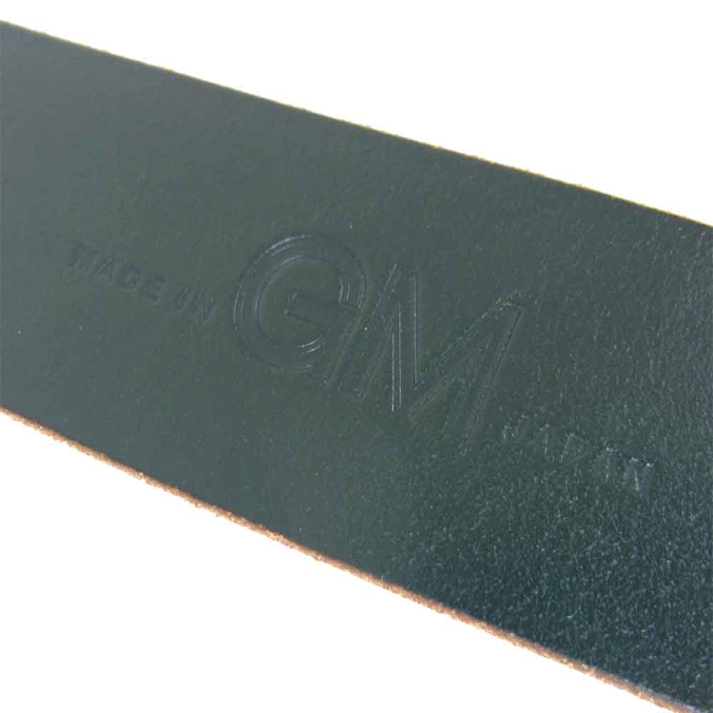 MADE IN GM JAPAN メイドインジーエムジャパン BRIDLE LEATHER BELT ブライドルレザーベルト グリーン系【中古】