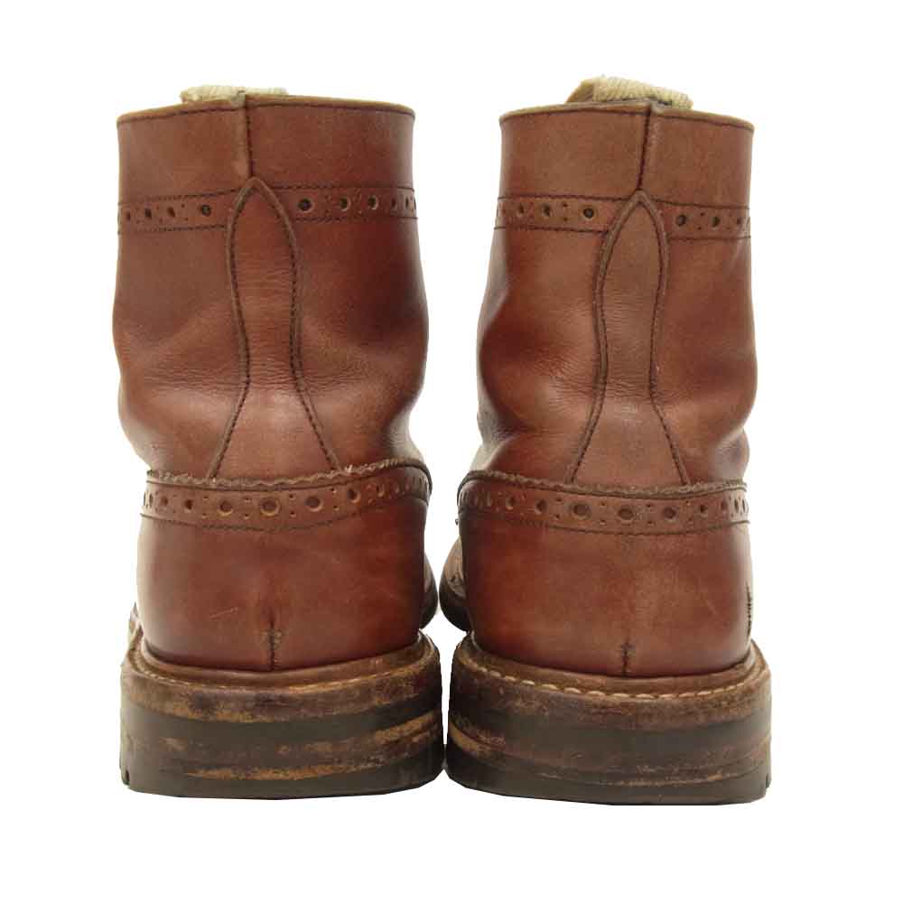 Tricker's トリッカーズ 5634 STOW ストウ カントリー ブーツ × Kurt Geiger カートガイガー  レッド系 7.5【中古】