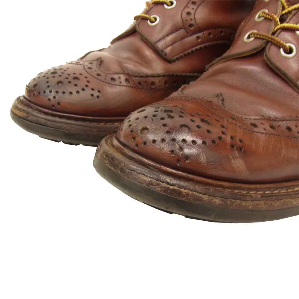 Tricker's トリッカーズ 5634 STOW ストウ カントリー ブーツ × Kurt Geiger カートガイガー  レッド系 7.5【中古】