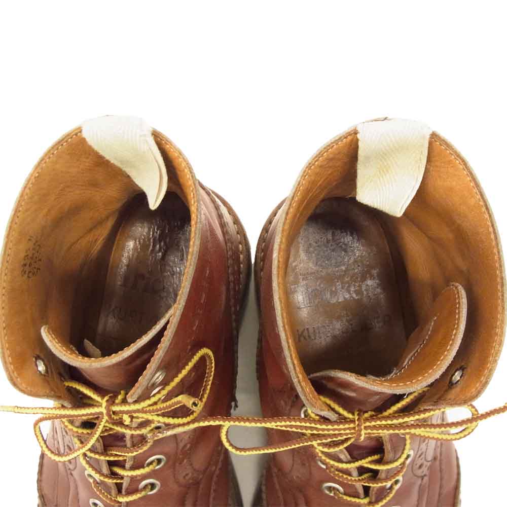 Tricker's トリッカーズ 5634 STOW ストウ カントリー ブーツ × Kurt Geiger カートガイガー  レッド系 7.5【中古】