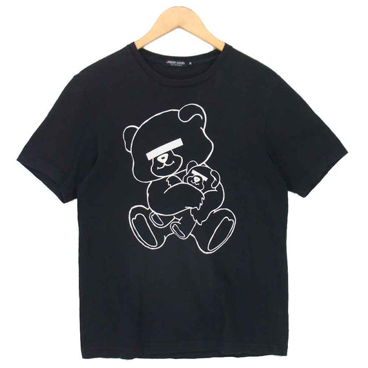 UNDERCOVER アンダーカバー NEU BEAR TEE 目隠しベア 半袖Tシャツ ブラック系 M【中古】