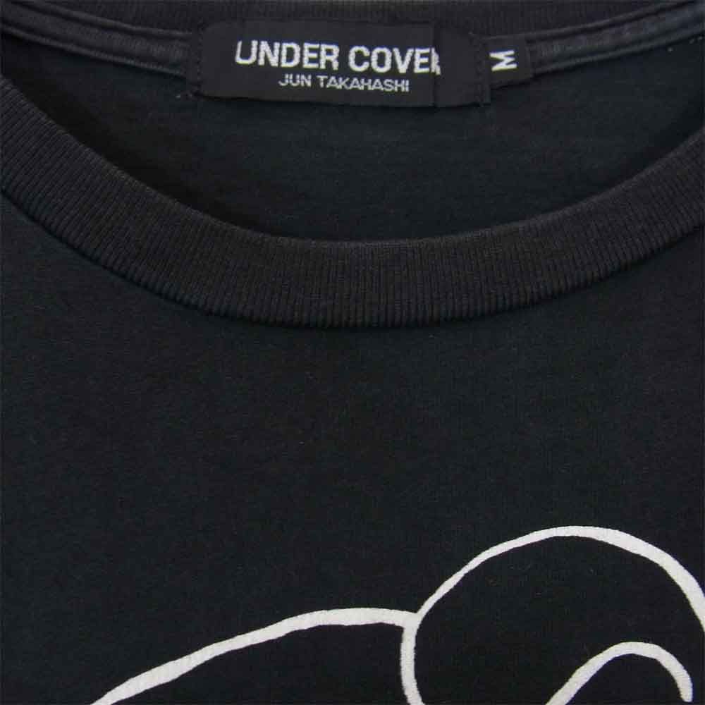 UNDERCOVER アンダーカバー NEU BEAR TEE 目隠しベア 半袖Tシャツ ブラック系 M【中古】