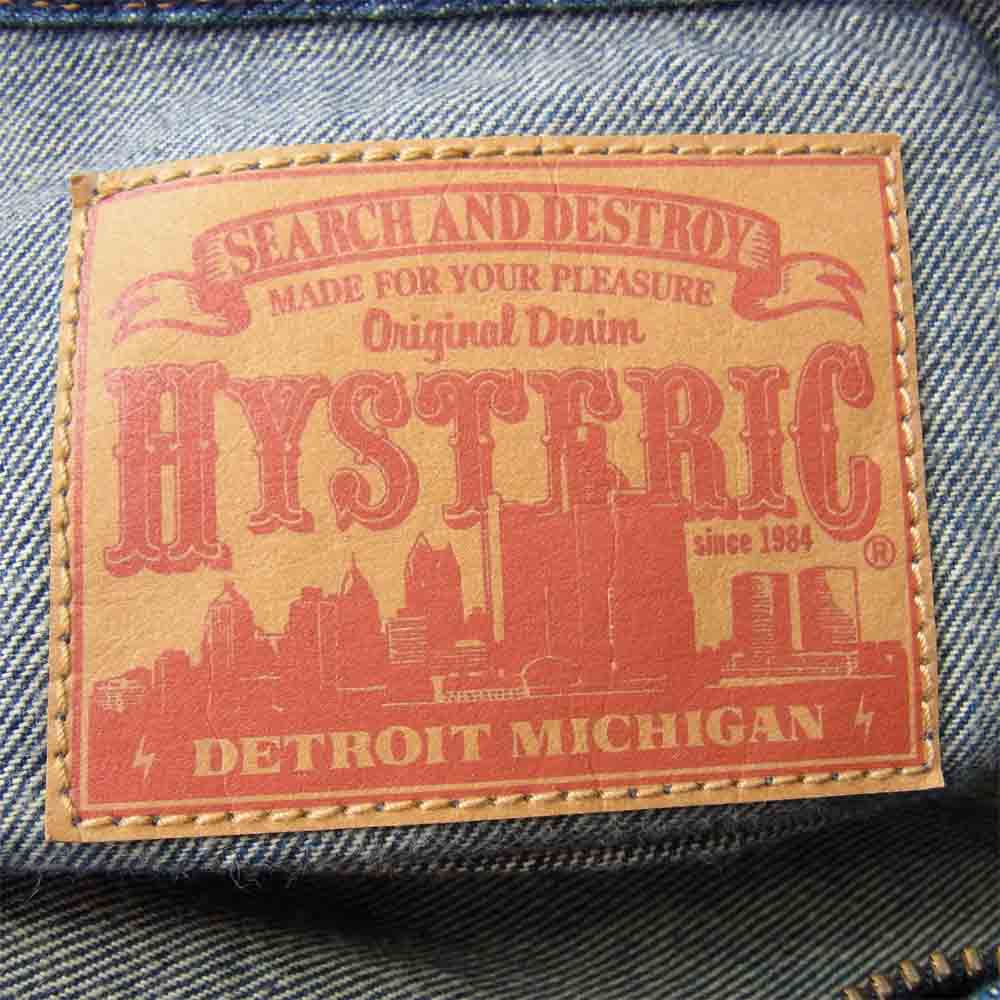 HYSTERIC GLAMOUR ヒステリックグラマー 0224AB01 ジップアップ デニム ジャケット インディゴブルー系 M【中古】