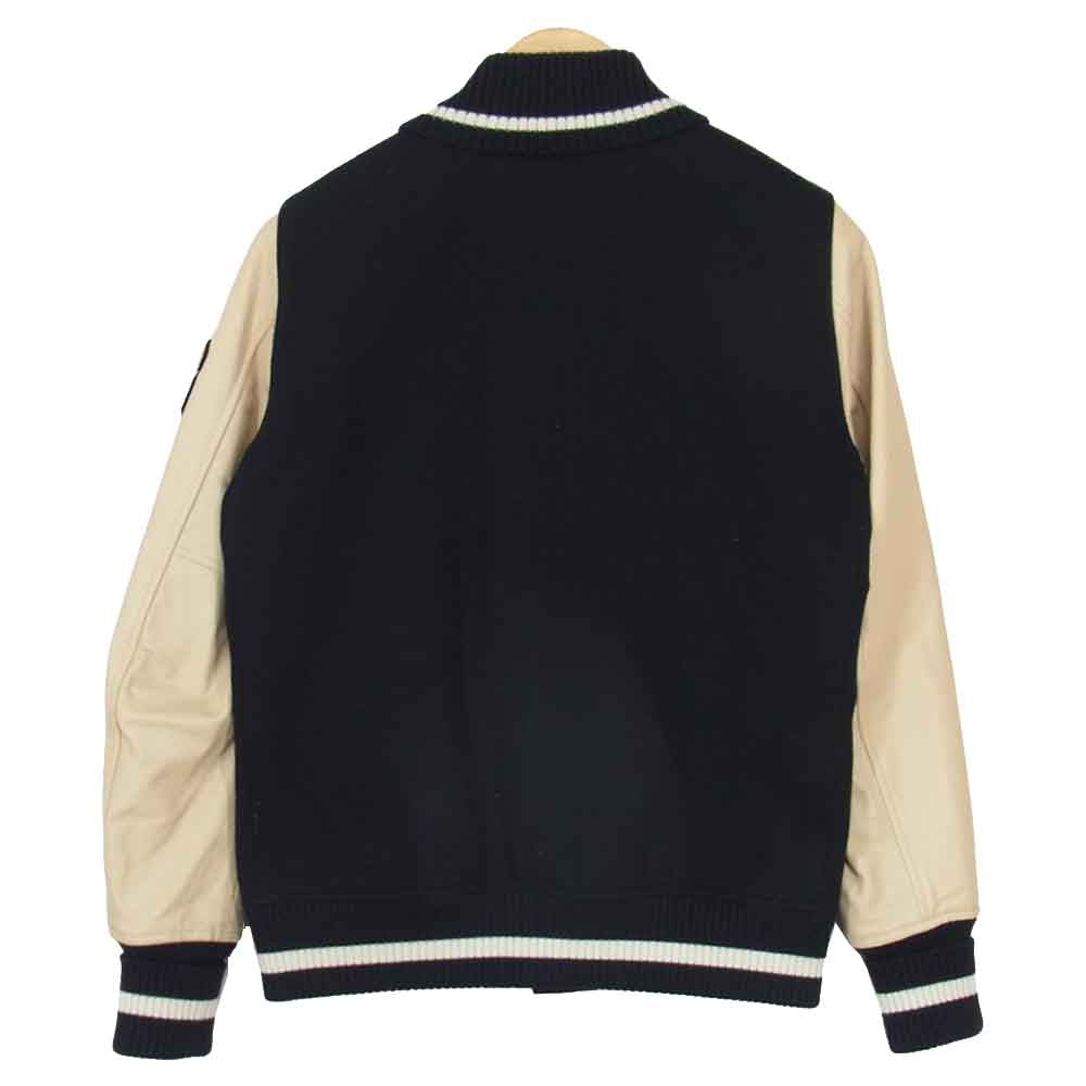 HYSTERIC GLAMOUR ヒステリックグラマー 12AW 0224AB05 袖レザー 中綿入り ワッペン スタジャン ブラック系 S【中古】