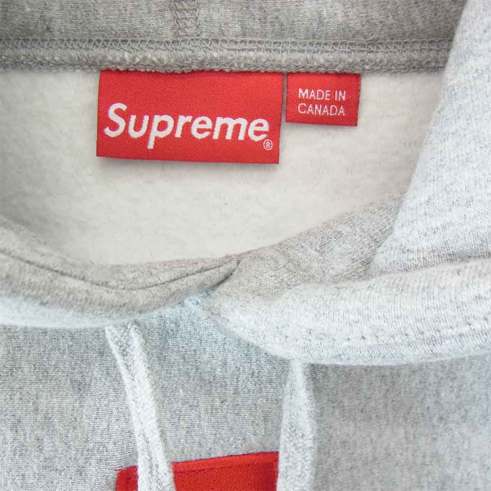 Supreme シュプリーム 未使用品 Cross Box Logo Hooded Sweatshirt クロスボックスロゴ パーカー グレー系 S【極上美品】【中古】