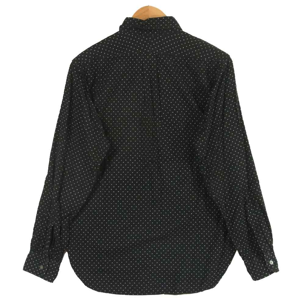 Engineered Garments エンジニアードガーメンツ ドット フランネル ボタンダウン 長袖 シャツ ブラック系 S【中古】