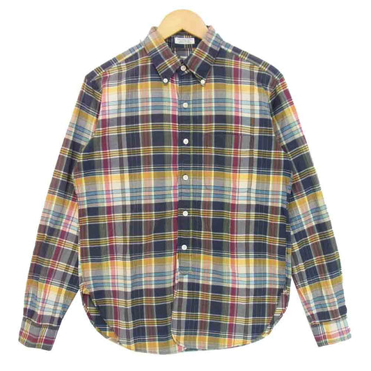 Engineered Garments エンジニアードガーメンツ マドラスチェック ボタンダウン ワーク シャツ ブルー系 S【中古】