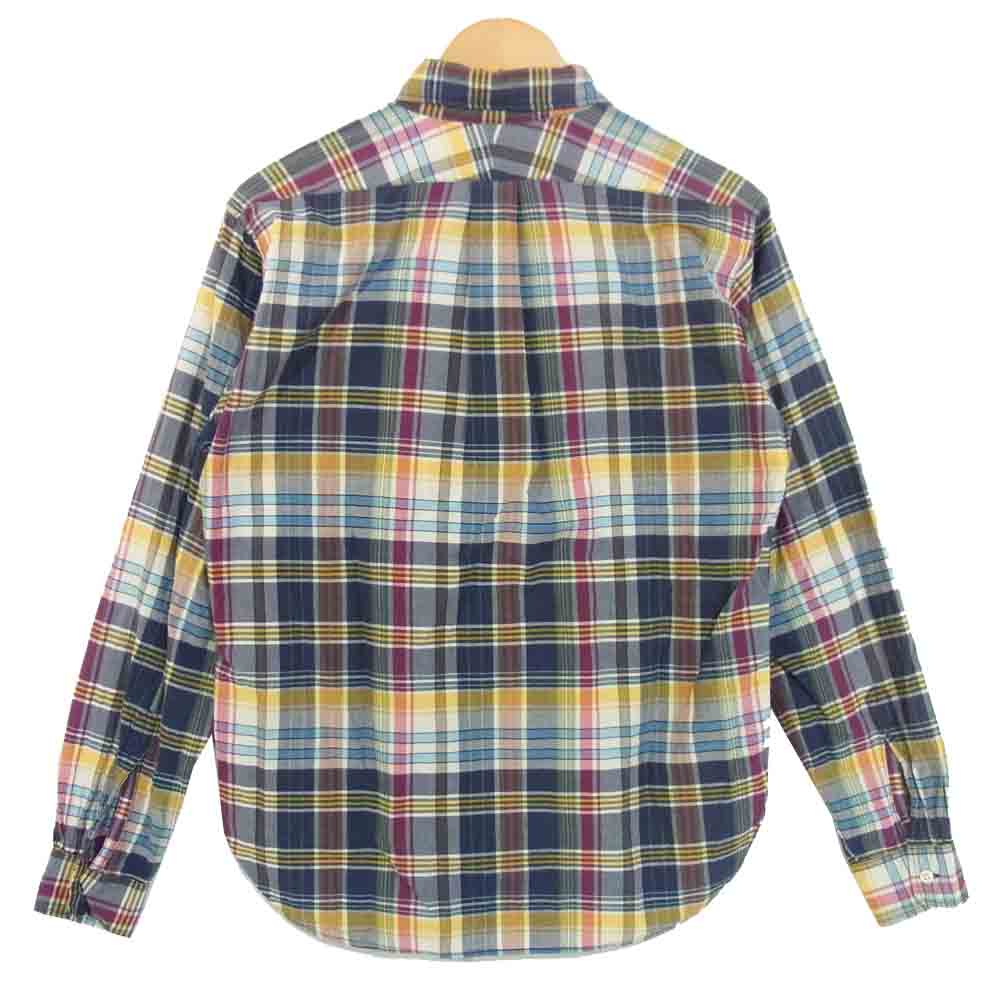 Engineered Garments エンジニアードガーメンツ マドラスチェック ボタンダウン ワーク シャツ ブルー系 S【中古】