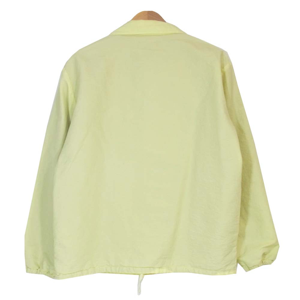 REMI RELIEF レミレリーフ コンチョスナップボタン ナイロンクロス コーチ ジャケット イエロー系 S【中古】