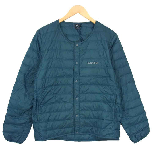 mont-bell モンベル 1101503 スペリオ ダウン ラウンドネック ノーカラー ジャケット グリーン系 S【中古】