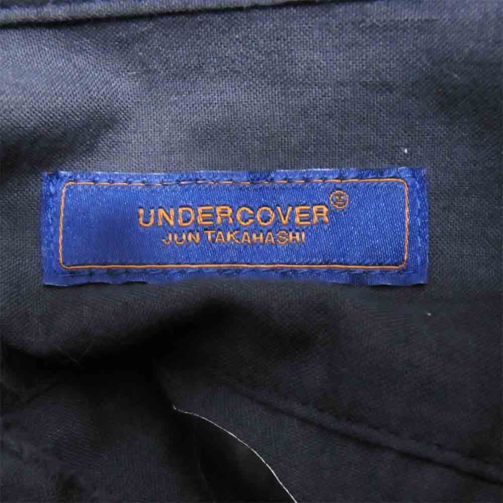 UNDERCOVER アンダーカバー 16SS UCQ4401-1 GROUPIE バックプリント カディ プルオーバー シャツ ネイビー系 2【中古】