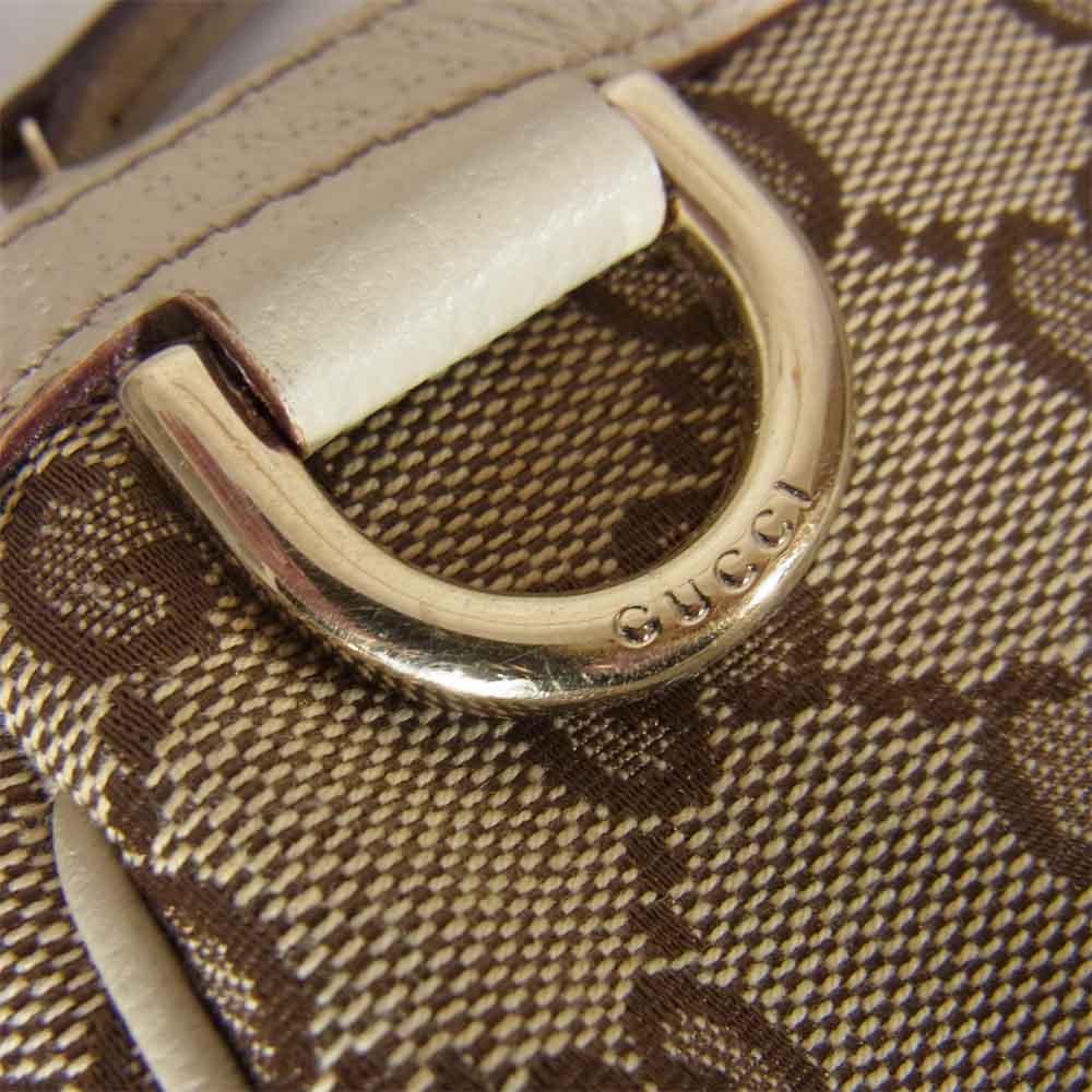 GUCCI グッチ 145750 GG キャンパス アクセサリー ポーチ ブラウン系【中古】