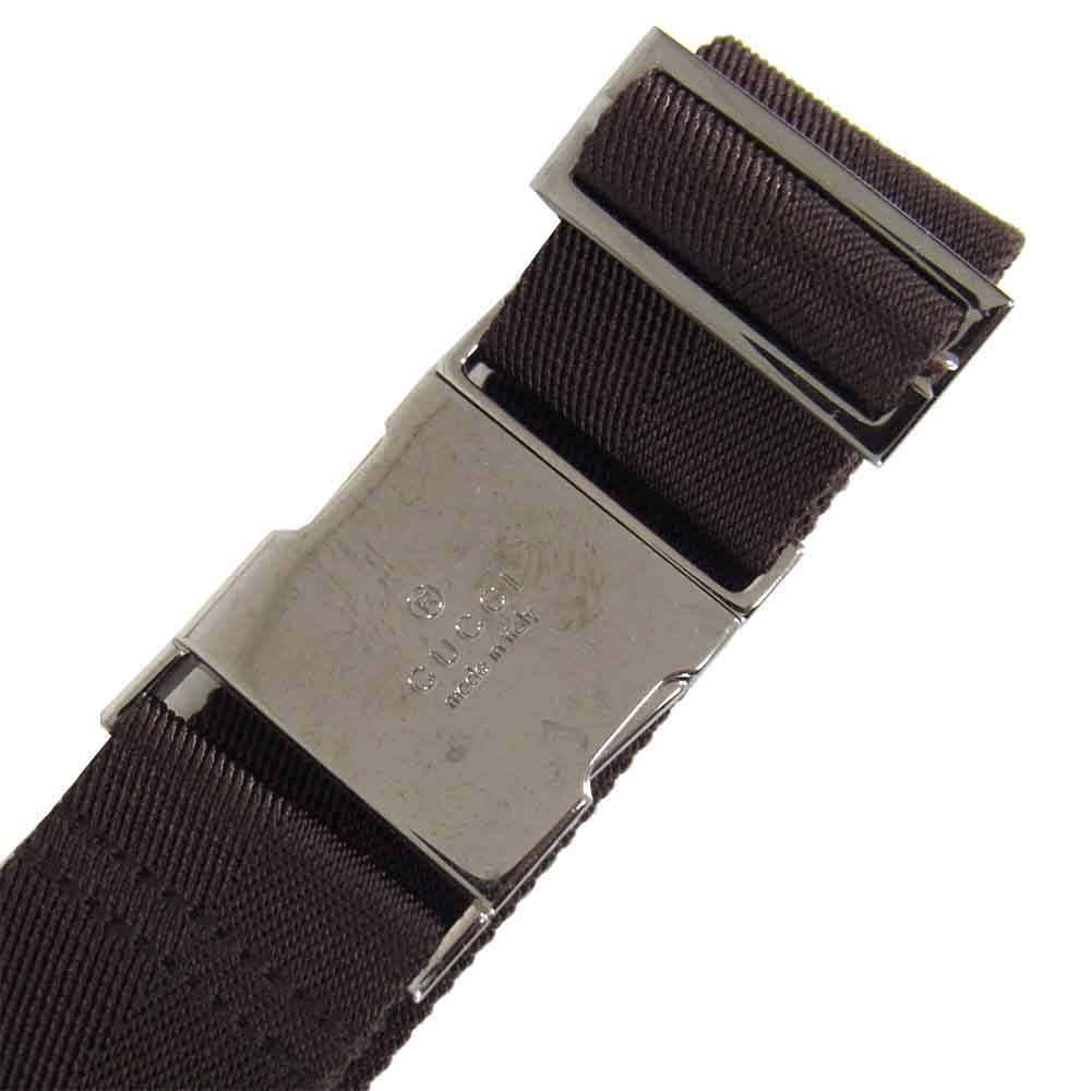 GUCCI グッチ 131236 GG キャンバス ウエストバッグ ボディーバッグ ブラウン系【中古】