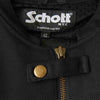 schott ショット パッド入り ナイロン レーシング ジャケット ブラック系 42【中古】