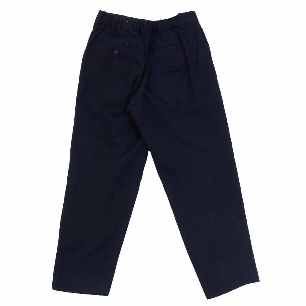 markaware マーカウェア メルトンウール テーパード イージー パンツ ネイビー系 3【中古】