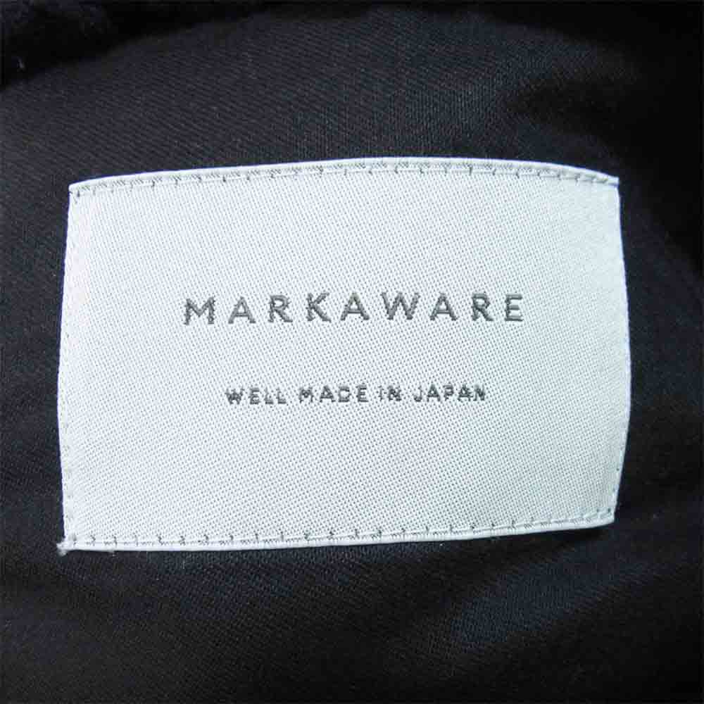 markaware マーカウェア メルトンウール テーパード イージー パンツ ネイビー系 3【中古】