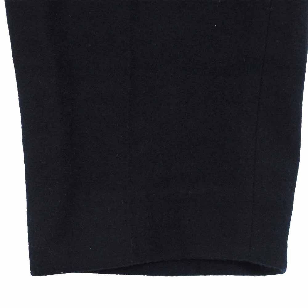 markaware マーカウェア メルトンウール テーパード イージー パンツ ネイビー系 3【中古】