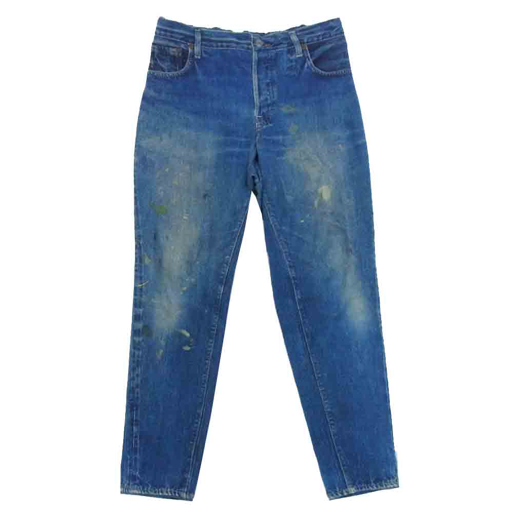 ヴォートメイクニュークローズ デニム転写プリント パンツ インディゴブルー系 M【中古】