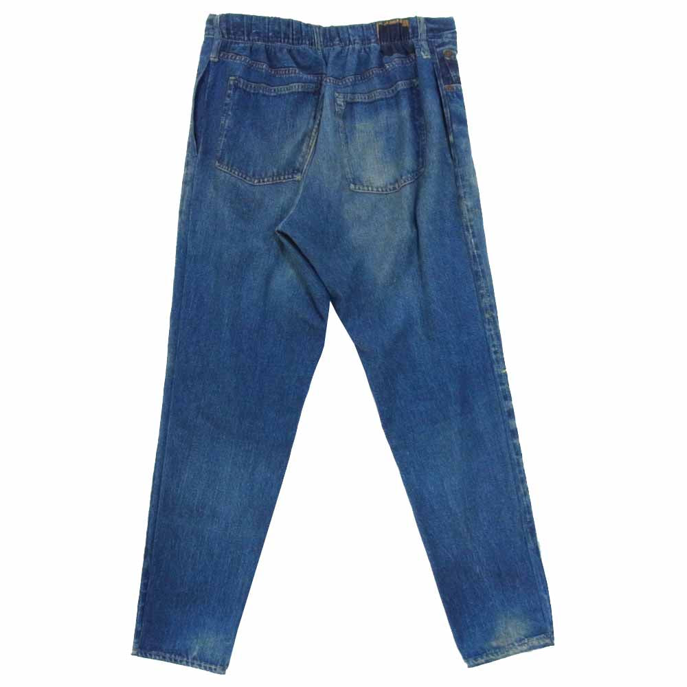 ヴォートメイクニュークローズ デニム転写プリント パンツ インディゴブルー系 M【中古】