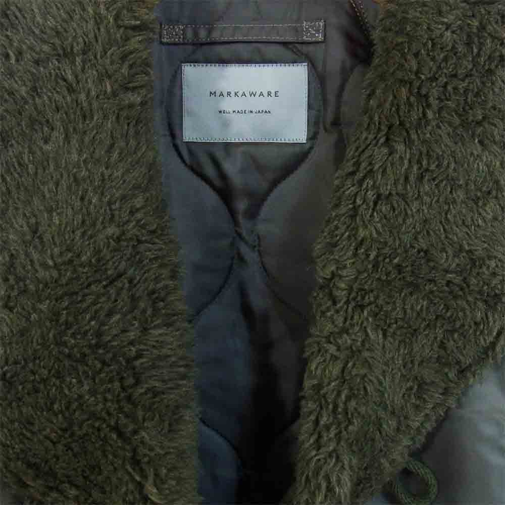 markaware マーカウェア 16AW a16c-17co01c ショールカラー ミリタリー コート カーキ系 2【中古】