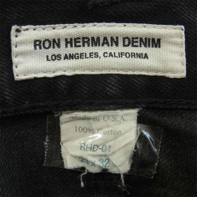 Ron Herman ロンハーマン 222060100-1836 ブラックデニム パンツ ブラック系 29 × 32【中古】