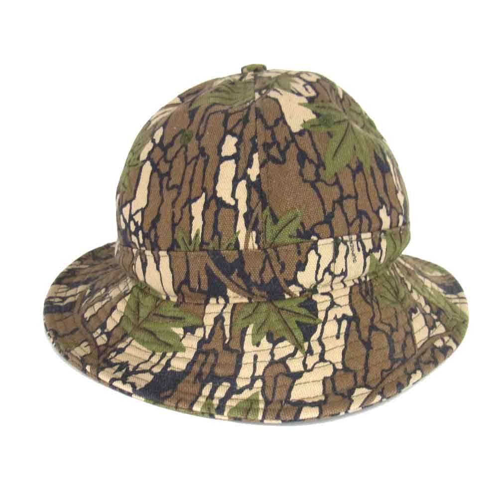 Supreme シュプリーム 13AW Levi's リーバイス Camoflage Canvas Bell Hat カモ 迷彩 ハット カーキ系【中古】