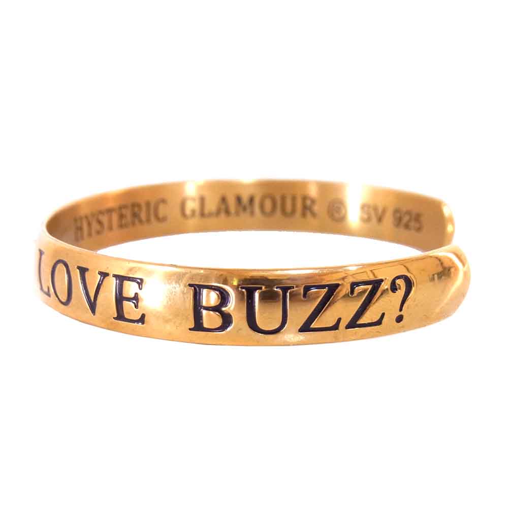 HYSTERIC GLAMOUR ヒステリックグラマー UNDERCOVER アンダーカバー CAN YOU FEEL MY LOVE BUZZ バングル ゴールド系【中古】