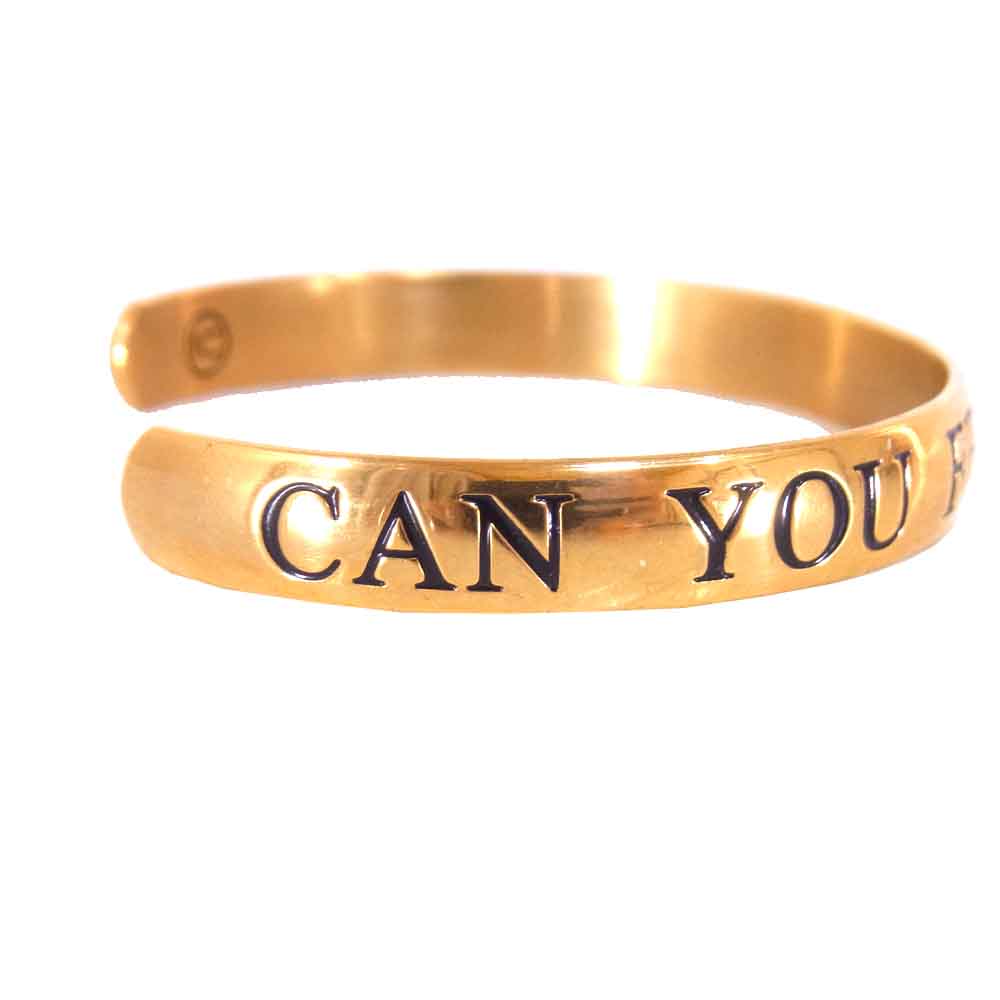 HYSTERIC GLAMOUR ヒステリックグラマー UNDERCOVER アンダーカバー CAN YOU FEEL MY LOVE BUZZ バングル ゴールド系【中古】