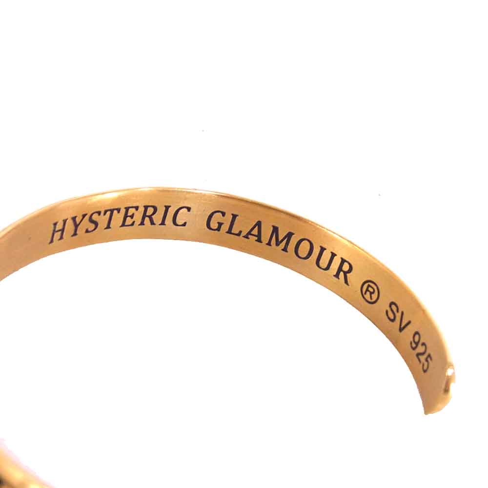 HYSTERIC GLAMOUR ヒステリックグラマー UNDERCOVER アンダーカバー CAN YOU FEEL MY LOVE BUZZ バングル ゴールド系【中古】