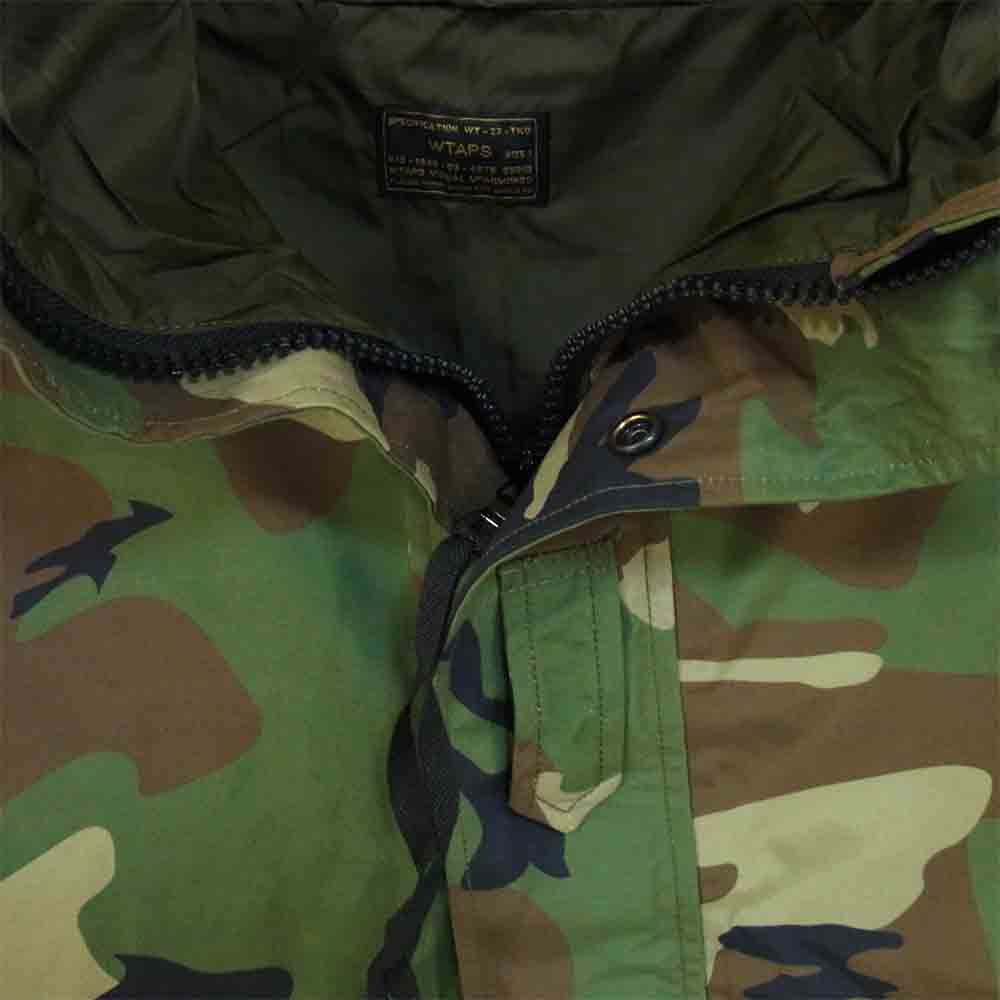 WTAPS ダブルタップス 152LTDT-JKM01S EX31 SNEAK COLLECTION NYLON TAFFETA TETRATEX カモフラ ナイロン ジャケット カーキ系 1【美品】【中古】