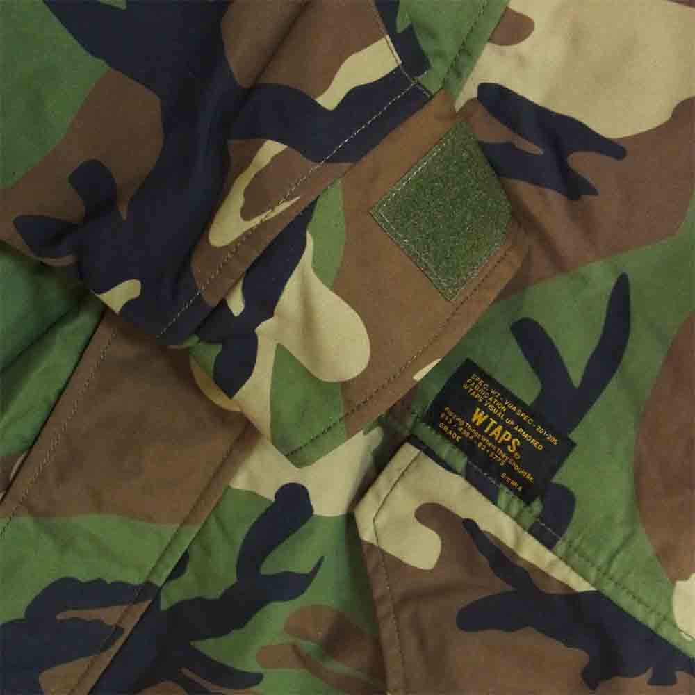 WTAPS ダブルタップス 152LTDT-JKM01S EX31 SNEAK COLLECTION NYLON TAFFETA TETRATEX カモフラ ナイロン ジャケット カーキ系 1【美品】【中古】