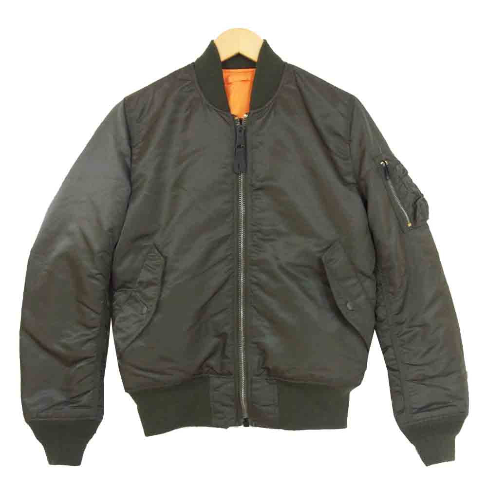ALPHA アルファ 0615-00-573-8335 MA-1 フライトジャケット カーキ系 S【美品】【中古】