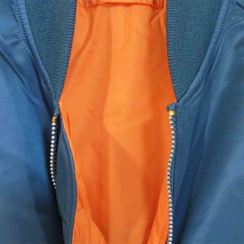 ALPHA アルファ 0615-00-573-8335 MA-1 フライトジャケット ブルー系 S【美品】【中古】