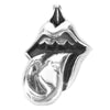 CHROME HEARTS クロムハーツ（原本無） LIPS & TONGUE CHARM リップ & タン チャーム トップ シルバー系 3.2cm【中古】