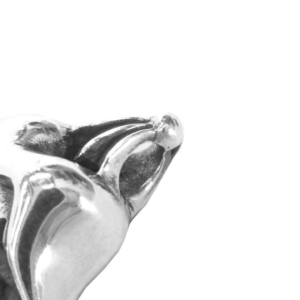 CHROME HEARTS クロムハーツ（原本無） LIPS & TONGUE CHARM リップ & タン チャーム トップ シルバー系 3.2cm【中古】