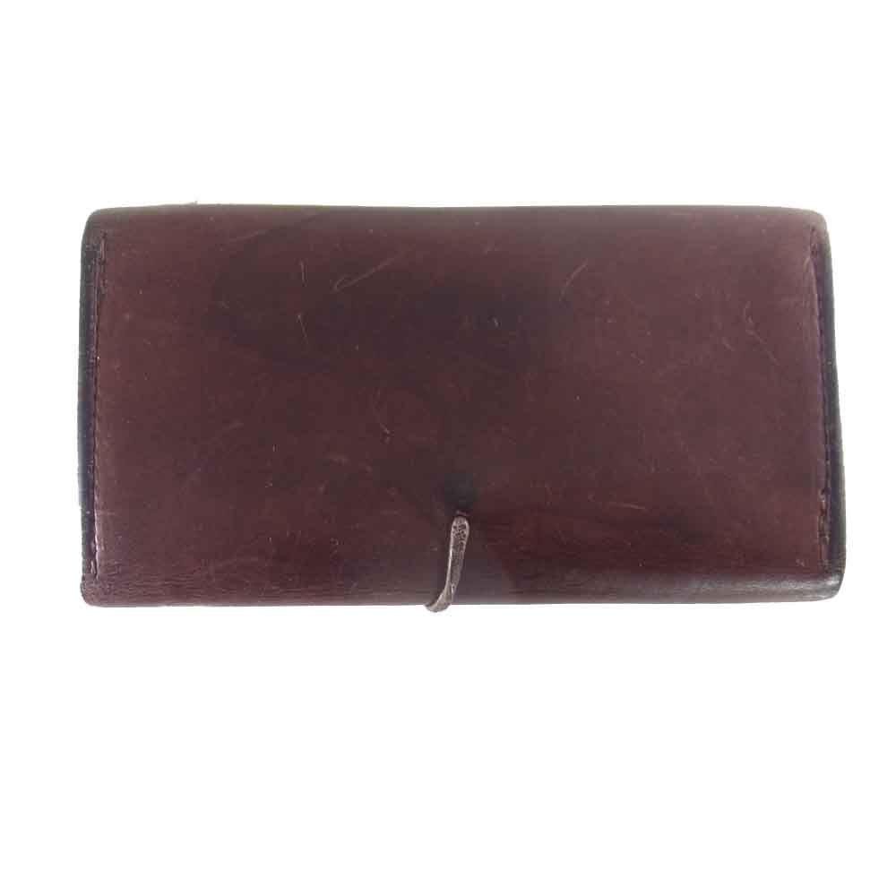 goro's ゴローズ サドルレザー コンチョ ロング ウォレット ブラウン系【中古】