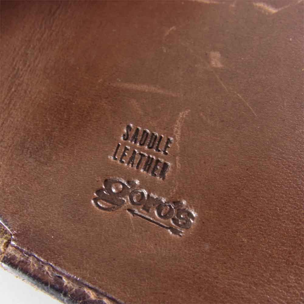 goro's ゴローズ サドルレザー コンチョ ロング ウォレット ブラウン系【中古】