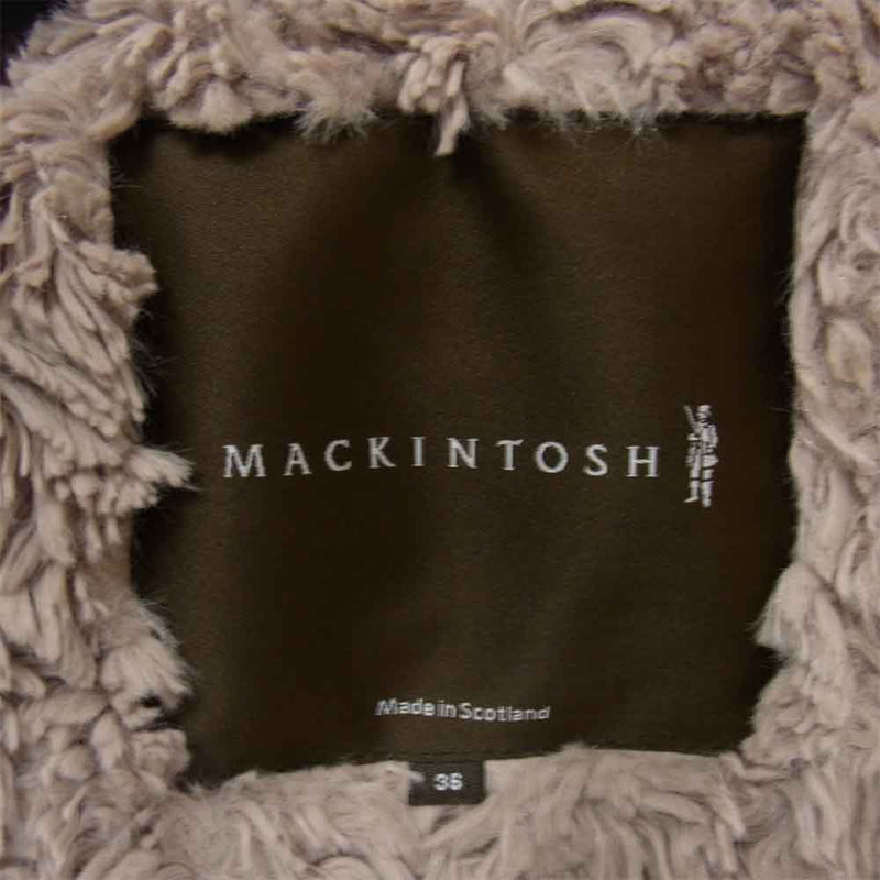 Mackintosh マッキントッシュ 国内正規品 スコットランド製 裏ボア キルティング ダウン コート ベージュ系 36【中古】