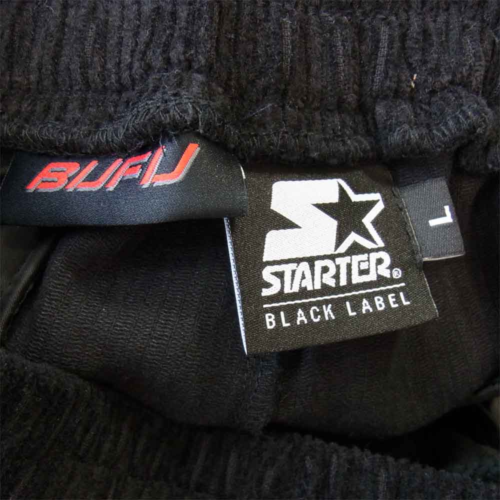 スターター BUFU CORDUROY TRACK PANT コーデュロイ トラック パンツ ブラック系 L【美品】【中古】
