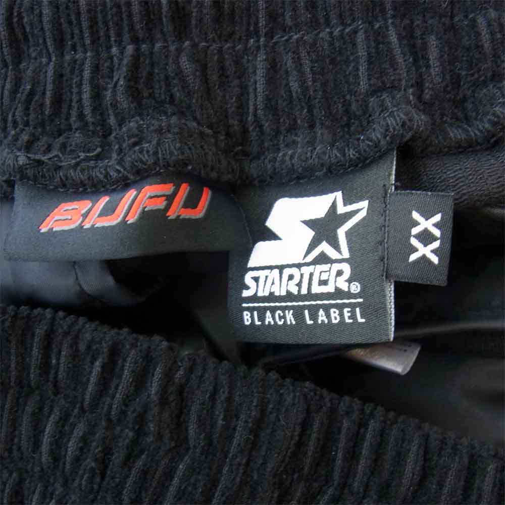 スターター BUFU CORDUROY TRACK PANT コーデュロイ トラック パンツ ブラック系【美品】【中古】