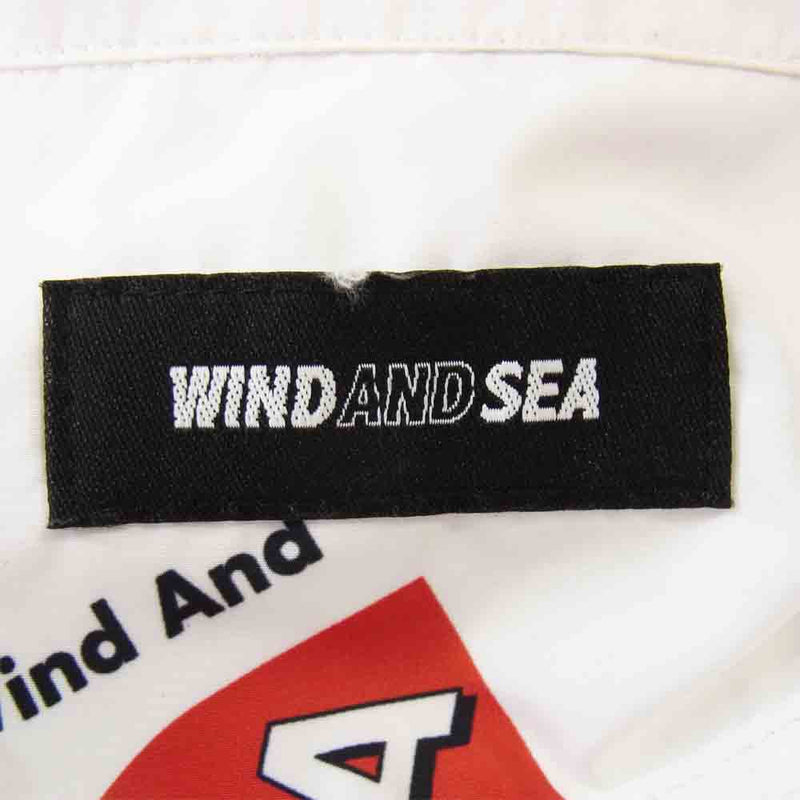 ウィンダンシー WDS-SH-01 WDS rhombus-pattern Open coller shirt 総柄 オープンカラー 半袖シャツ ホワイト系 XL【美品】【中古】