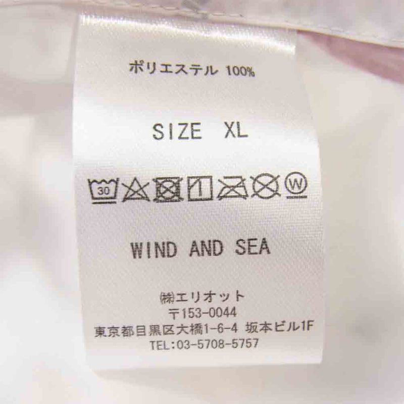 ウィンダンシー WDS-SH-01 WDS rhombus-pattern Open coller shirt 総柄 オープンカラー 半袖シャツ ホワイト系 XL【美品】【中古】