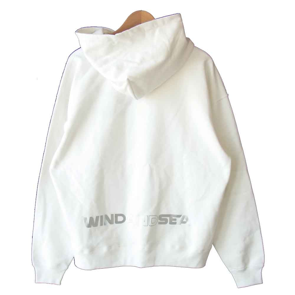 ウィンダンシー WDS-STNLY-05 STANLEY スタンリー WDS Hoodie ロゴ パーカー ホワイト系 L【美品】【中古】