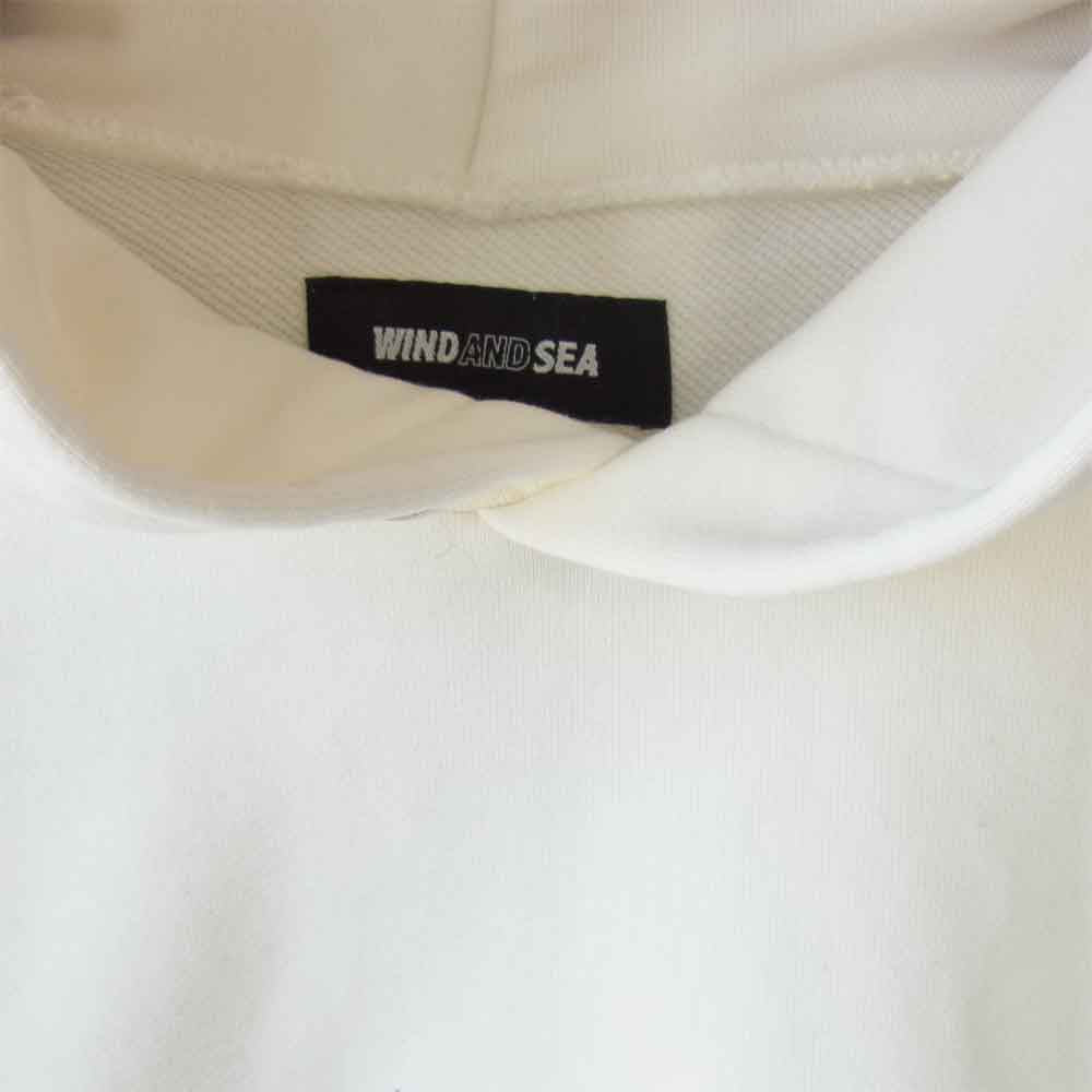 ウィンダンシー WDS-STNLY-05 STANLEY スタンリー WDS Hoodie ロゴ パーカー ホワイト系 L【美品】【中古】